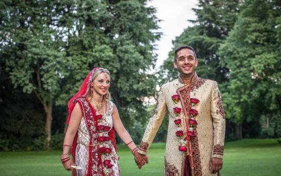 Servizio fotografico matrimonio indiano a Villa Cavanago