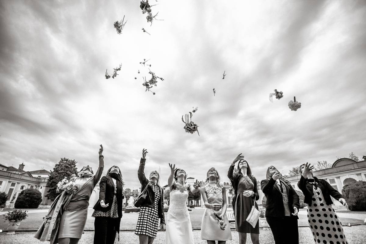 Servizio fotografico matrimonio a Villa Borromeo